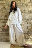 Lindin Linen Blend Kimono Top White
